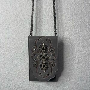 BRIGHTON Anju Gray Phone Organizer Bag NWT